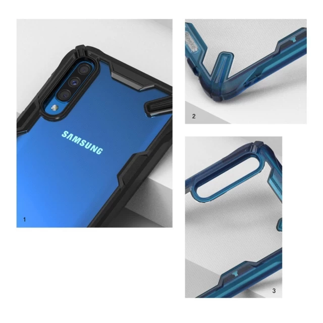 Чехол Ringke Fusion X для Samsung Galaxy A70 Black (8809659045835)