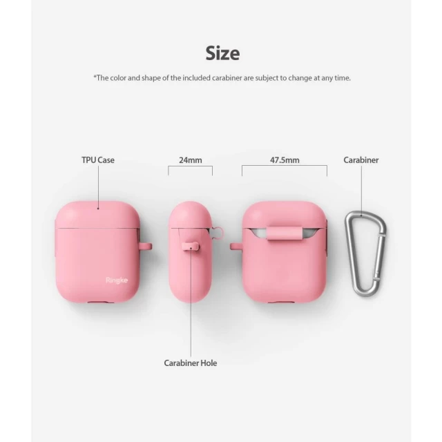 Чохол для навушників Ringke Case для Apple Airpods Pink (8809659048614)