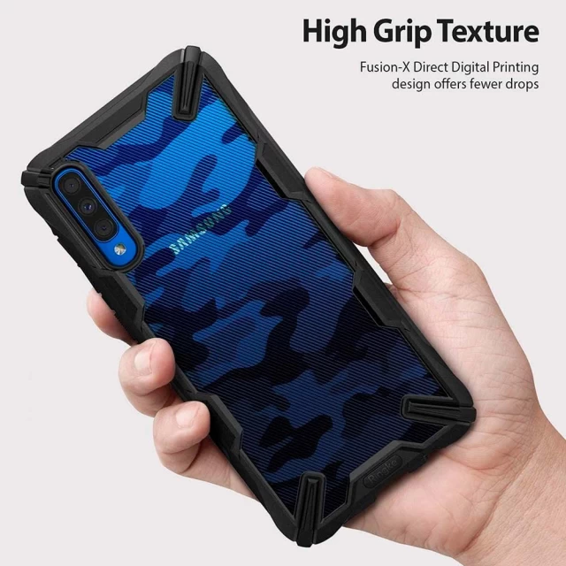 Чохол Ringke Fusion X для Samsung Galaxy A50 | A30s Camo Black (8809659046146)