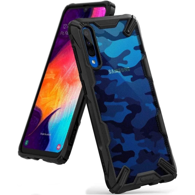 Чохол Ringke Fusion X для Samsung Galaxy A50 | A30s Camo Black (8809659046146)