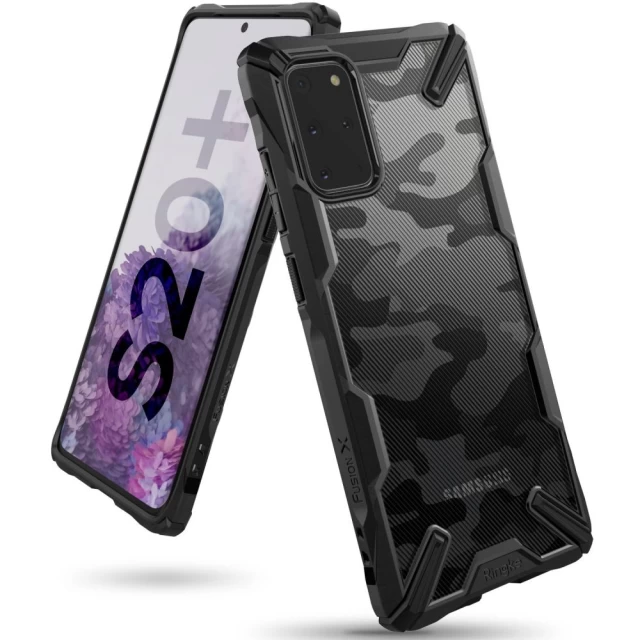 Чохол Ringke Fusion X для Samsung Galaxy S20 Plus Camo Black (8809688897801)