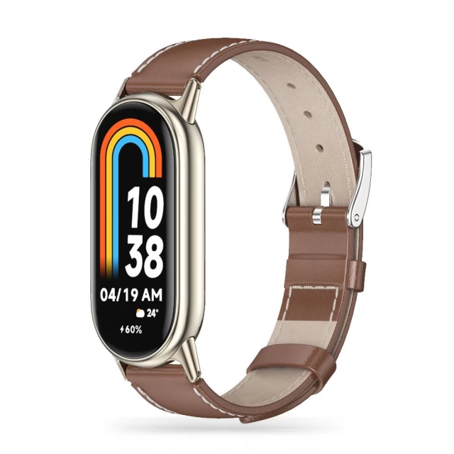 Ремінець Tech-Protect LeatherFit для Xiaomi Smart Band 8 | 8 NFC Brown (9490713935354)