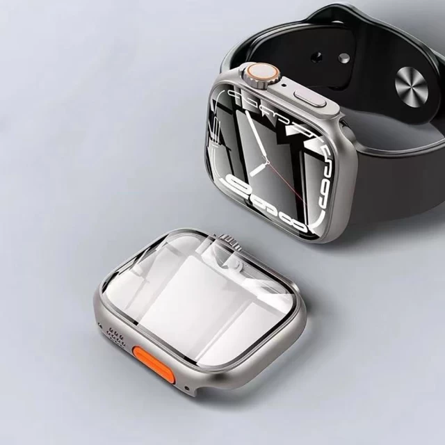 Чохол Tech-Protect Defense360 для Apple Watch 44 mm Titanium Orange (9490713934807)