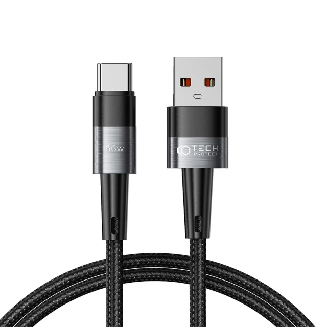 Кабель Tech-Protect UltraBoost Type-C Cable 66W | 6A 100cm Grey (9490713934135)