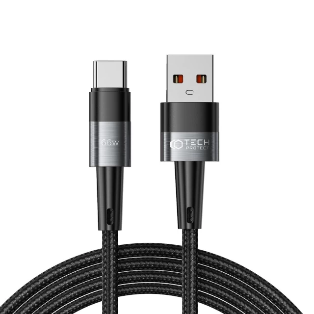 Кабель Tech-Protect UltraBoost Type-C Cable 66W | 6A 200cm Grey (9490713934142)