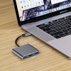 USB-хаб Tech-Protect V1-HUB Adapter 3in1 Grey (9490713935248)
