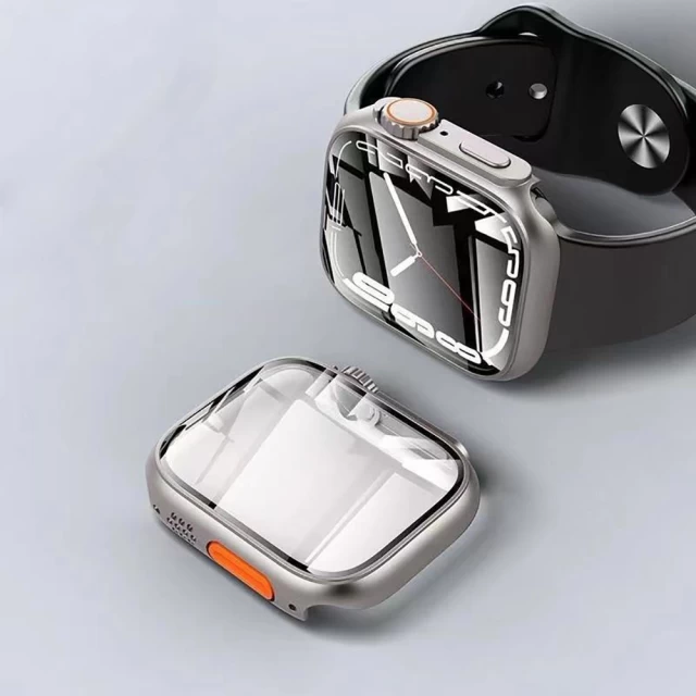 Чохол Tech-Protect Defense360 для Apple Watch 44 mm Black Orange (9490713934784)
