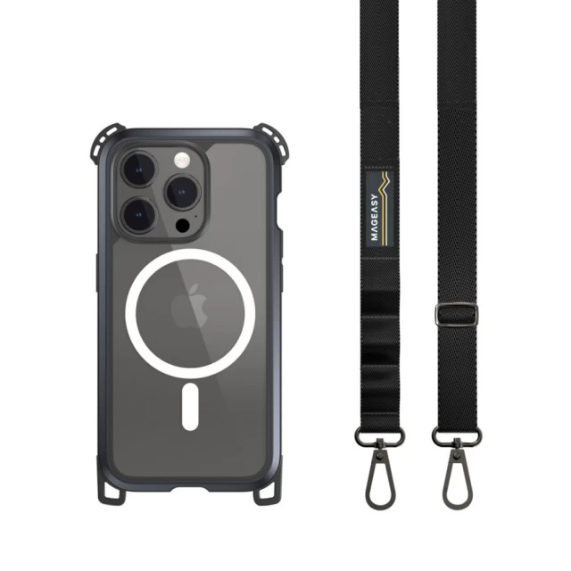 Чохол Switcheasy Odyssey Ultra M для iPhone 15 Pro Black with MagSafe (MPH56P162EC23)