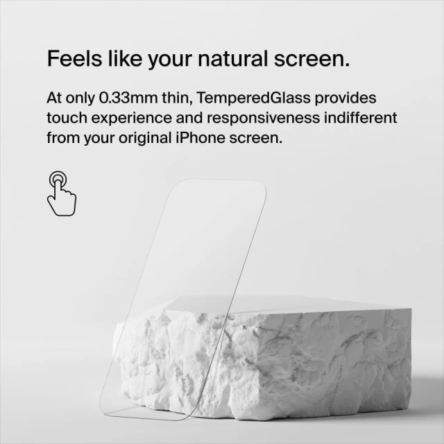 Захисне скло Belkin TemperedGlass Treated Screen Protector для iPhone 15 Pro Max Clear (OVA138ZZ)