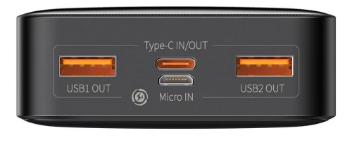 Портативний зарядний пристрій Baseus Bipow Digital Display 20W 20000 mAh Quick Charge Black (PPDML-M01) - 3