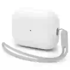 Чохол для навушників Spigen Silicone Fit Strap для AirPods Pro 1 | 2 White Grey (ACS05811)