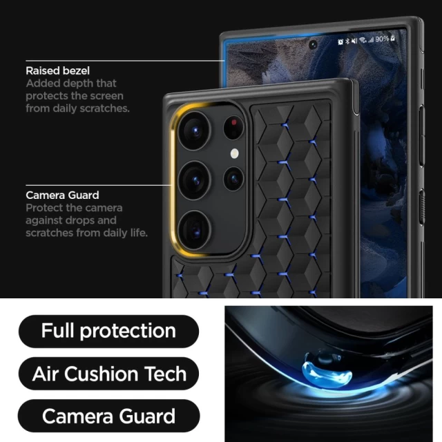 Чехол Spigen Cryo Armor для Samsung Galaxy S23 Ultra Matte Black (ACS05616)