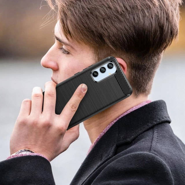 Чехол Tech-Protect TpuCarbon для Samsung Galaxy A34 5G Black (9490713931387)