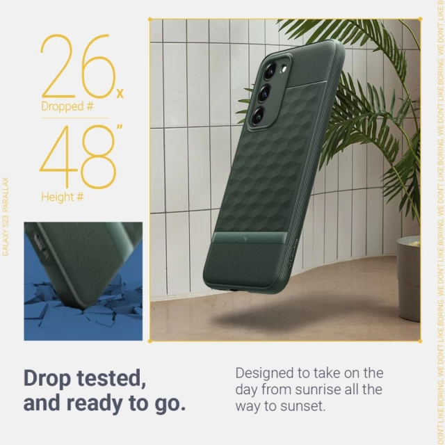 Чехол Spigen Caseology Parallax для Samsung Galaxy S23 Midnight Green (ACS05991)