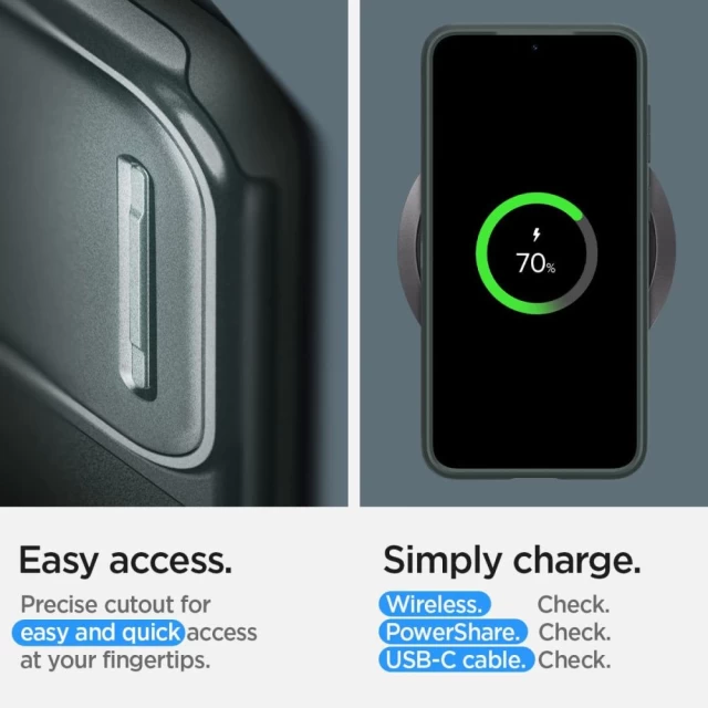 Чехол Spigen Optik Armor для Samsung Galaxy S23 Abyss Green (ACS06088)