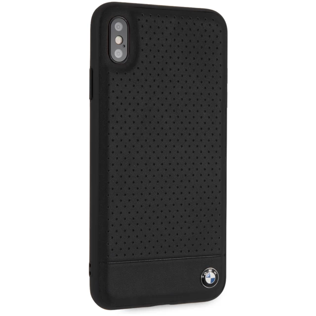 Чехол BMW для iPhone XS Max Signature Perforated Black (BMHCI65PEBOBK)