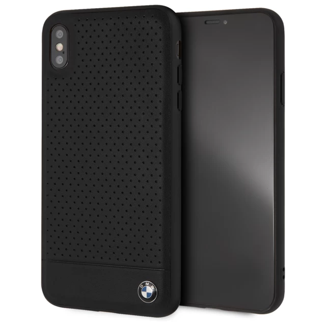 Чехол BMW для iPhone XS Max Signature Perforated Black (BMHCI65PEBOBK)