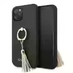 Чохол Guess Saffiano with Ring Stand для iPhone 11 Pro Black (GUHCN58RSSABK)