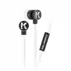 Навушники Karl Lagerfeld Wire Black/White (KLEPWIWH)