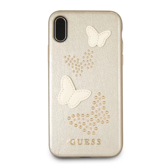 Чохол Guess Studs and Sparkles для iPhone X Beige (GUHCPXPBUBE)