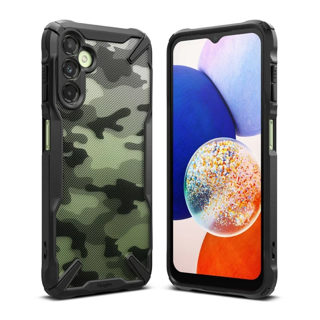 Чохол Ringke Fusion X для Samsung Galaxy A14 5G Camo Black (8809919303606)