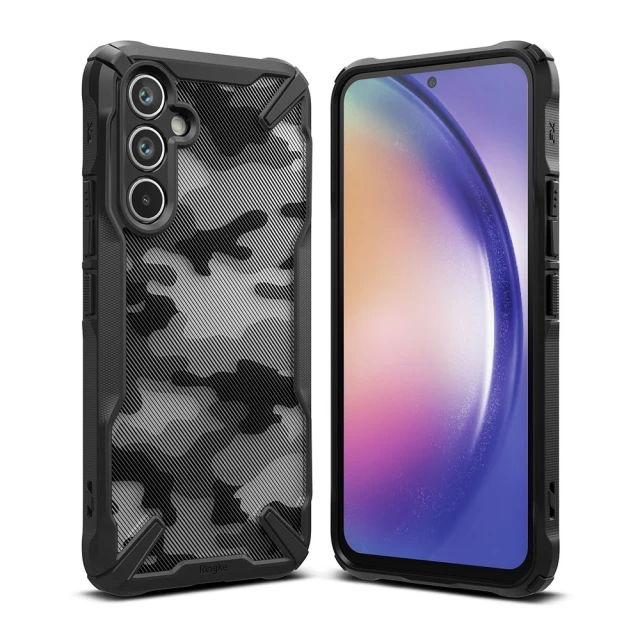 Чохол Ringke Fusion X для Samsung Galaxy A54 5G Camo Black (8809919303484)