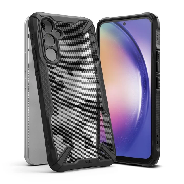 Чохол Ringke Fusion X для Samsung Galaxy A54 5G Camo Black (8809919303484)