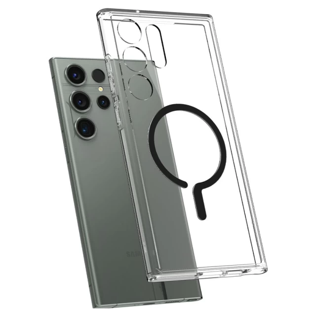 Чохол Spigen Ultra Hybrid Onetap для Samsung Galaxy S23 Ultra Black with MagSafe (ACS05621)