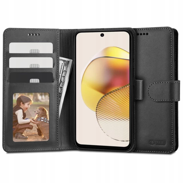 Чохол-книжка Tech-Protect Wallet для Motorola Moto G73 5G Black (9490713932834)