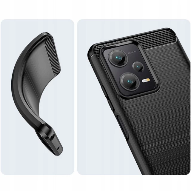 Чехол Tech-Protect TpuCarbon для Xiaomi Redmi Note 12 | Poco X5 5G Black (9490713932889)