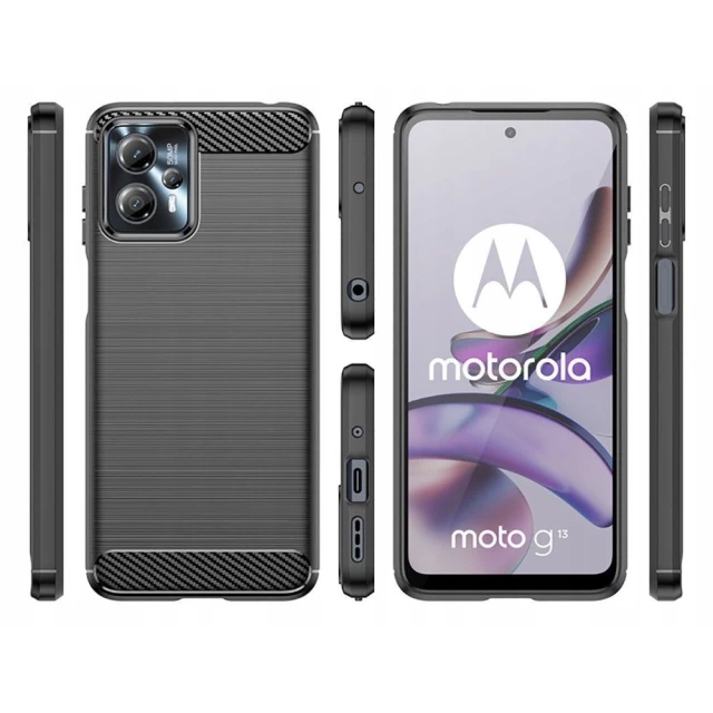 Чохол Tech-Protect TpuCarbon для Motorola Moto G13 | G23 Black (9490713932650)
