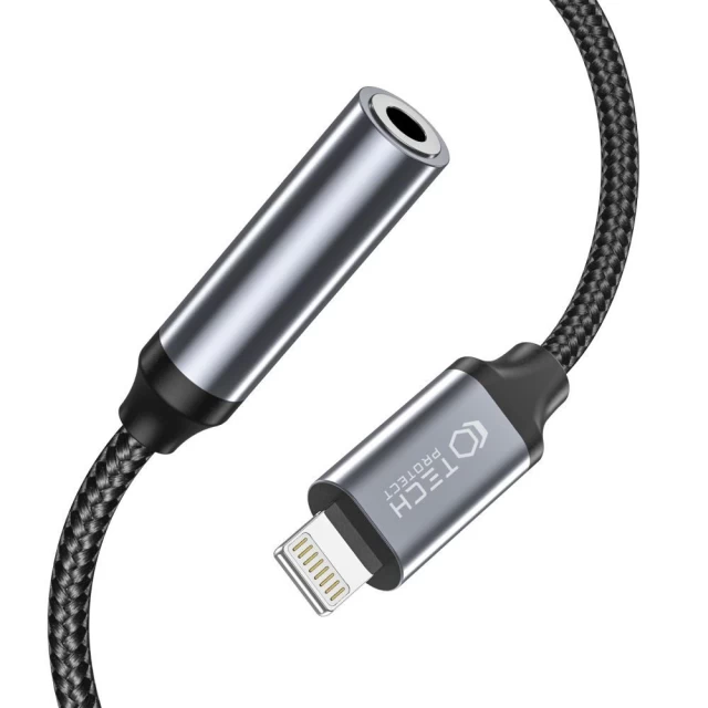 Адаптер Tech-Protect Ultraboost Adapter Lightning to Mini Jack 3.5mm Black (9490713929599)