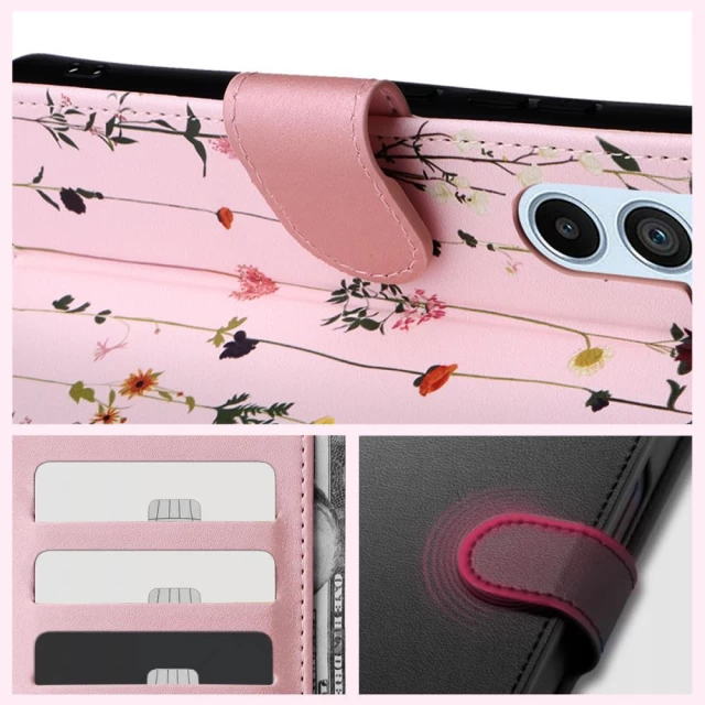 Чохол-книжка Tech-Protect Wallet для Samsung Galaxy A34 5G Garden Pink (9490713931509)