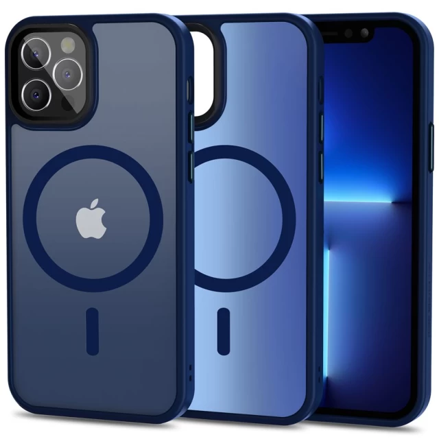 Чехол Tech-Protect Magmat для iPhone 12 | 12 Pro Matte Navy with MagSafe (9490713933084)