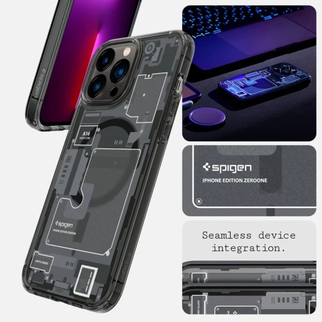 Чохол Spigen Ultra Hybrid Mag для iPhone 13 Pro Zero One with MagSafe (ACS05451)