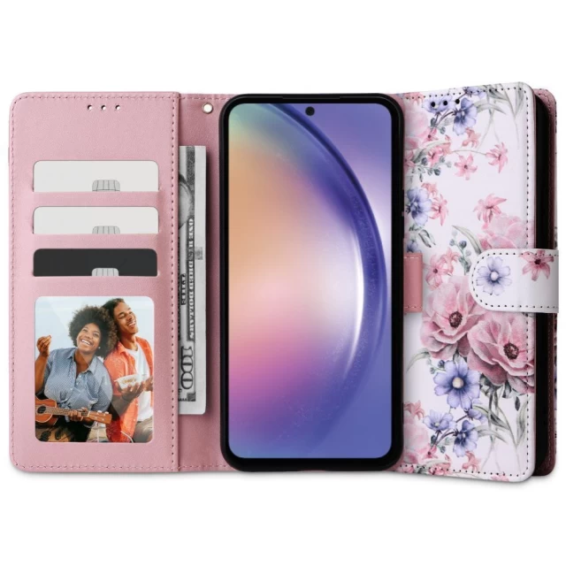 Чохол-книжка Tech-Protect Wallet для Xiaomi Redmi Note 12 | Poco X5 5G Blossom Flower (9490713933213)