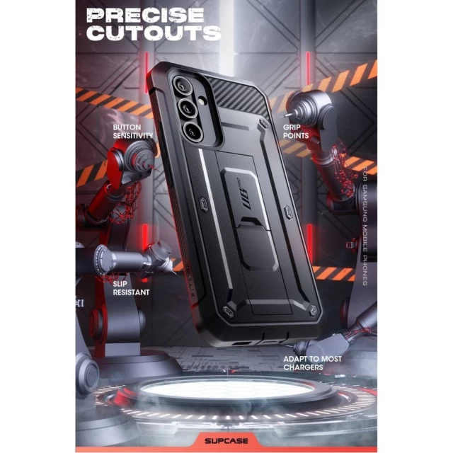 Чехол и защитное стекло Supcase Unicorn Beetle Pro для Samsung Galaxy A54 5G (A546) Black (843439121850)