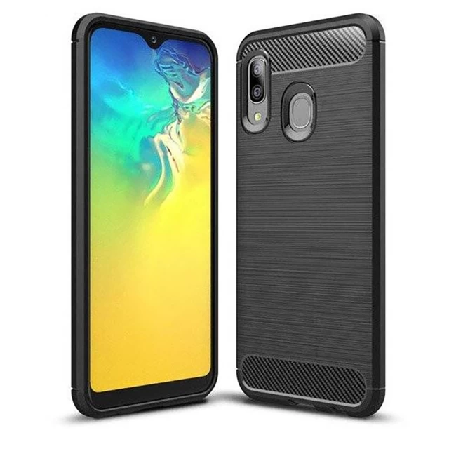 Чохол HRT Carbon Case для Samsung Galaxy A20e Black (7426825371218)