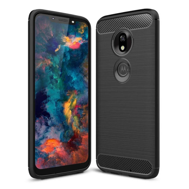 Чохол HRT Carbon Case для Motorola Moto G7 Play Black (7426825366566)