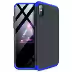 Чехол GKK 360 для iPhone XS Max Black/Blue (7426825356840)