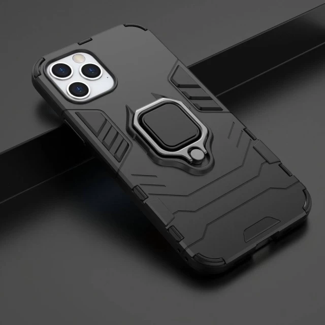 Чохол HRT Ring Armor для iPhone 12 | 12 Pro Black (9111201914544)