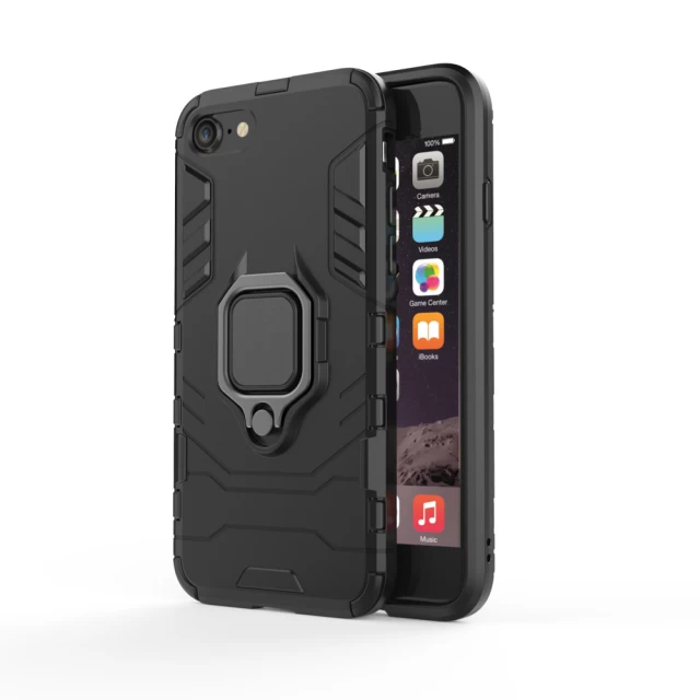 Чехол HRT Ring Armor для iPhone SE 2022/2020 | 8 | 7 Black (9111201914476)