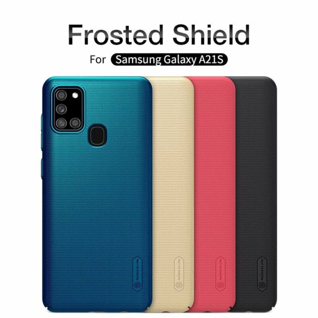 Чохол Nillkin Super Frosted Shield with stand для Samsung Galaxy A21S Black (6902048201415)