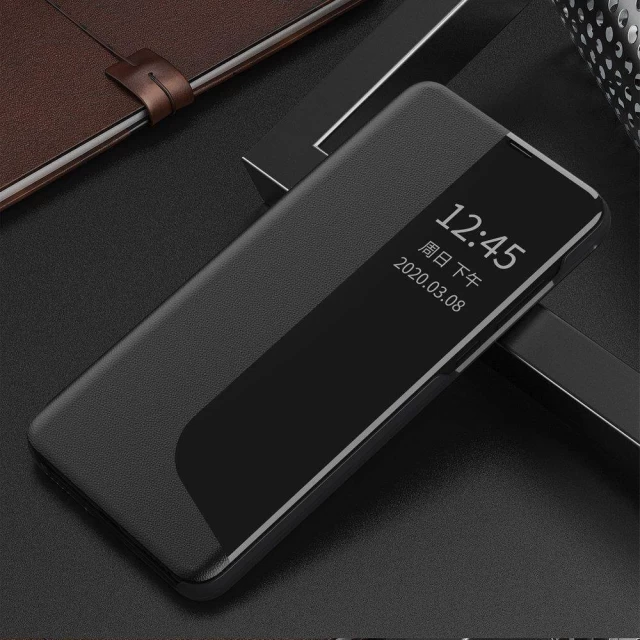 Чехол HRT Eco Leather View Case для Huawei P40 Lite Black (9111201913813)