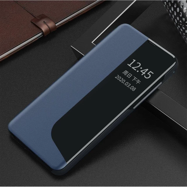 Чохол HRT Eco Leather View Case для Huawei P40 Lite E Blue (9111201913899)