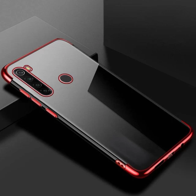 Чехол HRT Clear Color для Motorola G8 Plus Red (9111201898509)