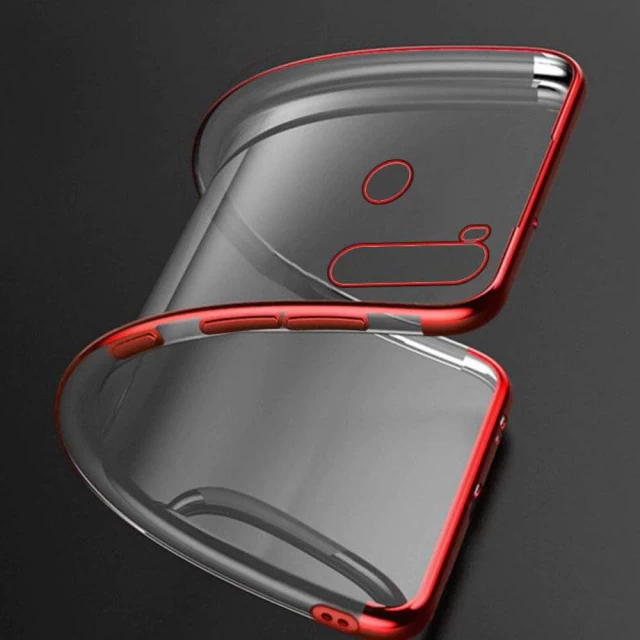 Чохол HRT Clear Color для Motorola G8 Plus Red (9111201898509)