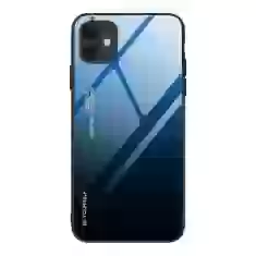 Чехол HRT Gradient Glass для iPhone 12 | 12 Pro Black Blue (9111201911307)