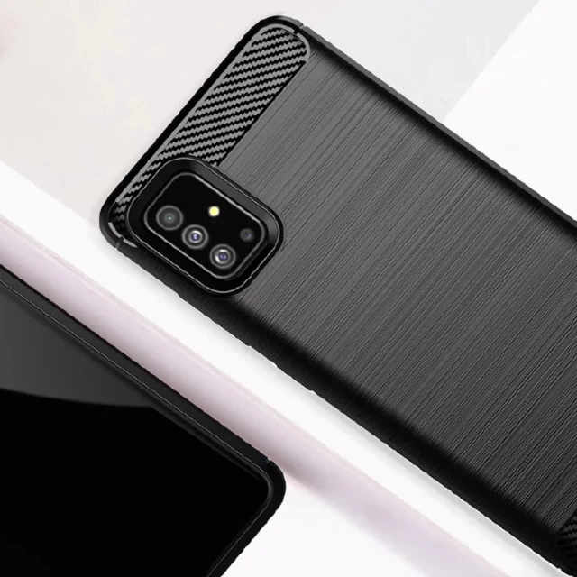 Чехол HRT Carbon для Samsung Galaxy A71 5G Black (9111201900691)