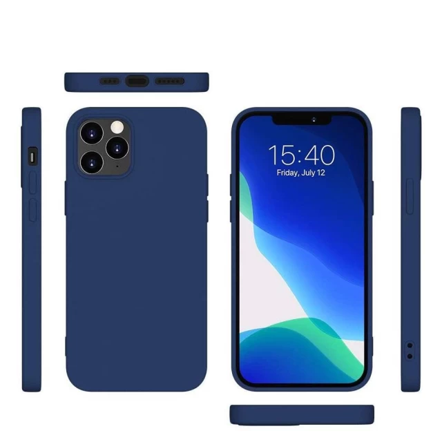 Чехол HRT Silicone для iPhone 12 mini Blue (9111201910027)